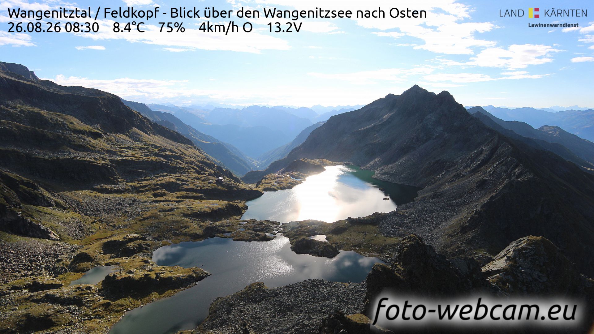 Gemeinde Thurn: Wangenitztal - Feldkopf - Blick über den Wangenitzsee nach Osten