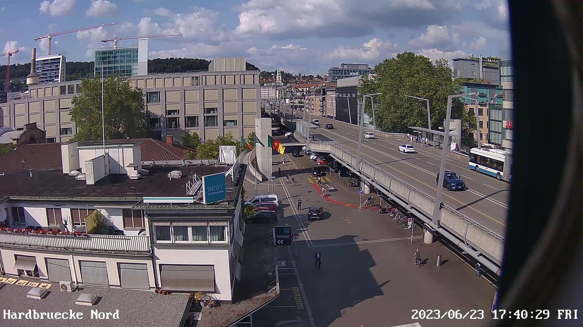 Zurich › North: Best Carwash - Hardbrücke - Jumbo compact Zürich - Hard One - Abaton - KV Zürich Business School - Escher Wyss