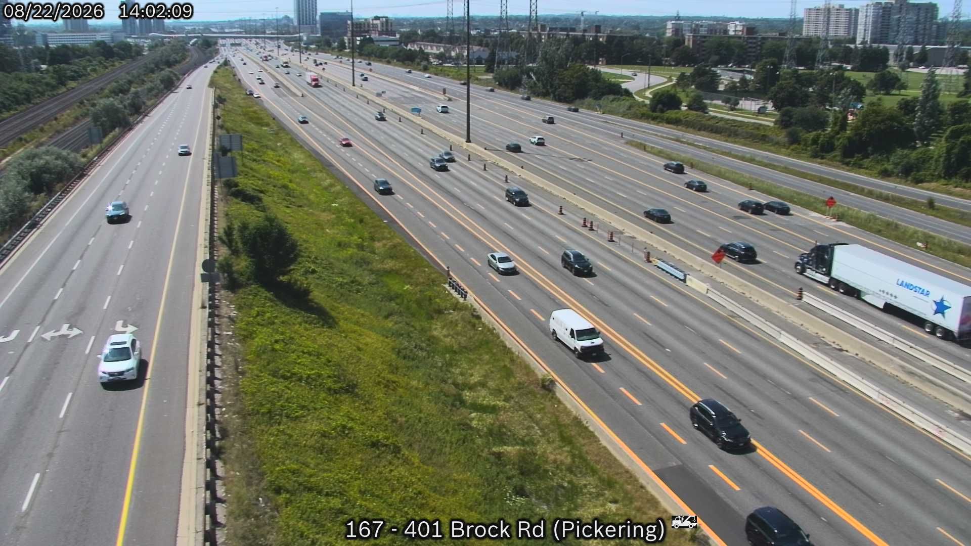 Pickering: Highway 401 near Brock Road