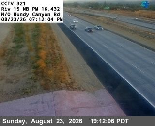 Wildomar › North: I-15 : (321) North of Bundy Canyon Road