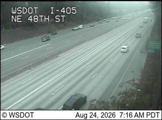 Kirkland: I-405 at MP 16.3: NE 48th St