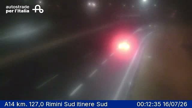 Rimini: A14 km. 127,0 - Sud itinere Sud