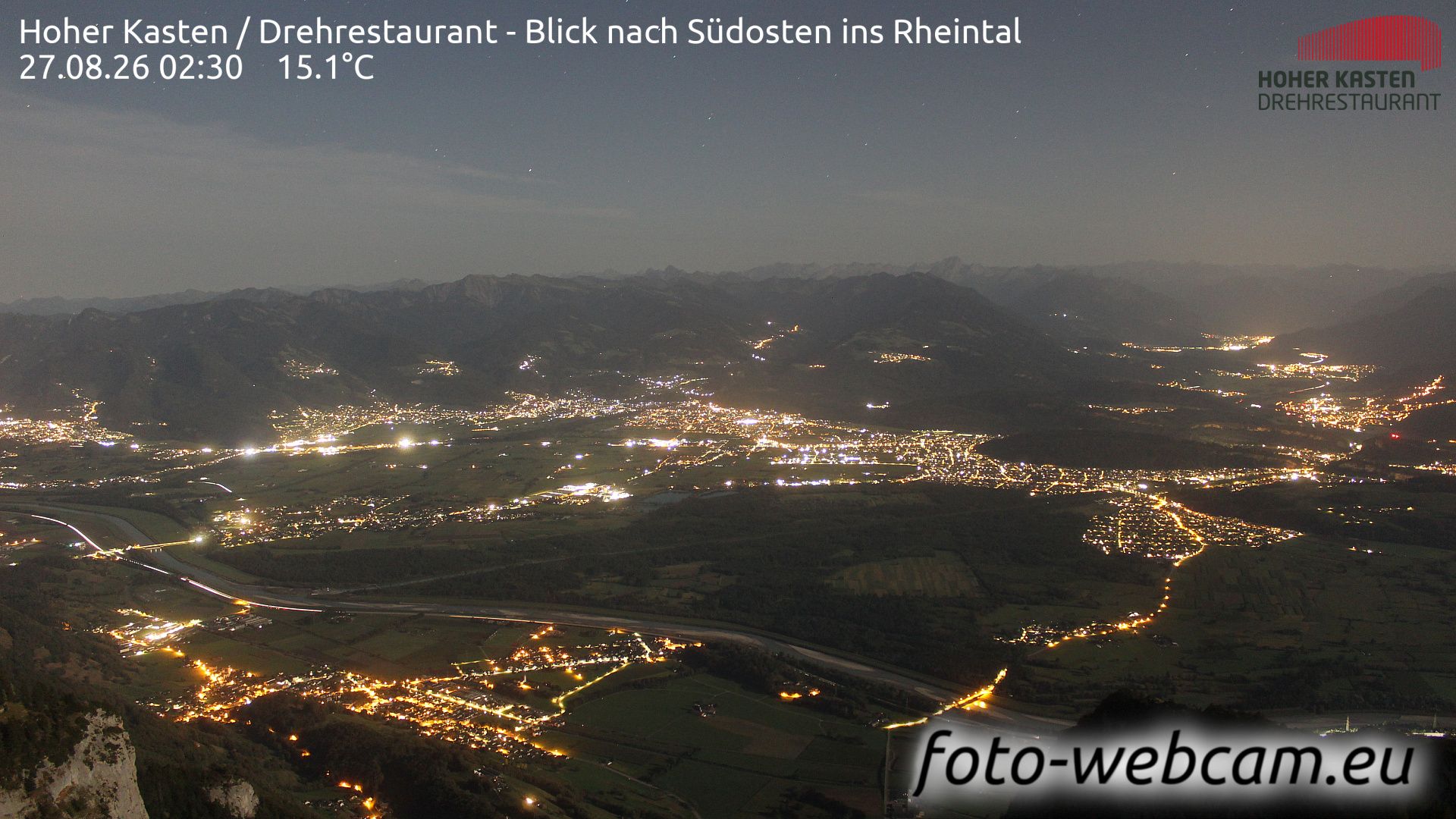 Altstatten: Drehrestaurant Hoher Kasten - Rheintal