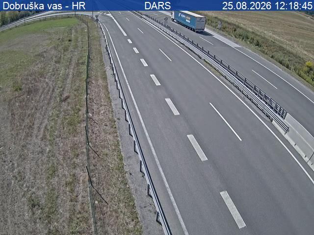 Dobruska vas: A2/E70, Karavanke - Obrežje, priključek Dobruška vas