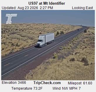 Shaniko: US97 at Mt Identifier