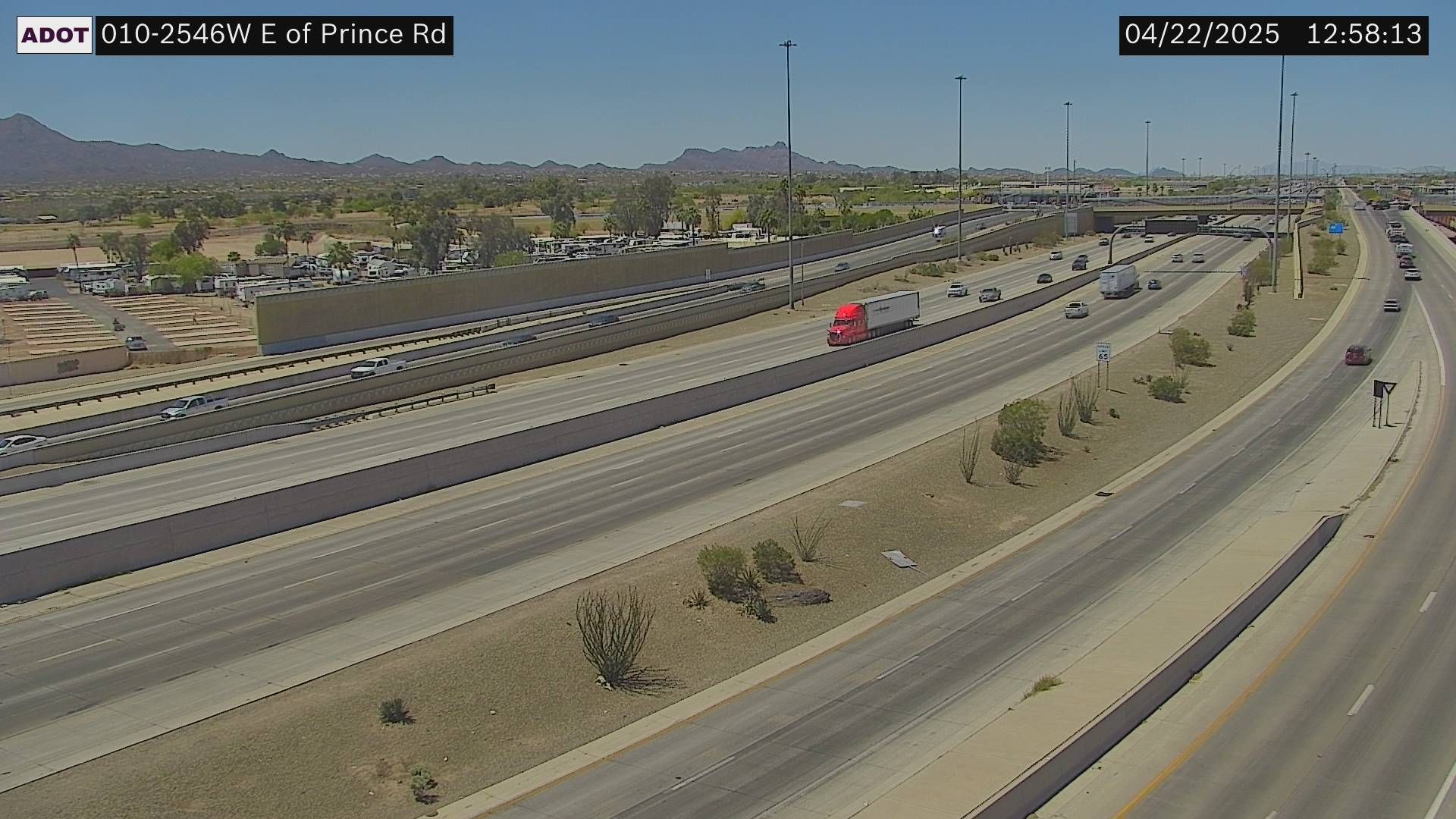 Flowing Wells › West: I-10 WB 254.63 @S of Prince