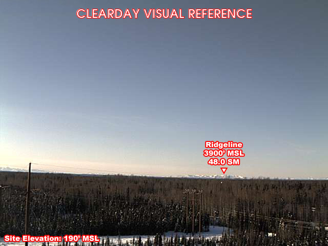 Webcam Willow, Alaska: Willow Airfield, View in NorthWestern Direction