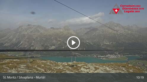 Webcam Silvaplana: Mittelstation Murtèl