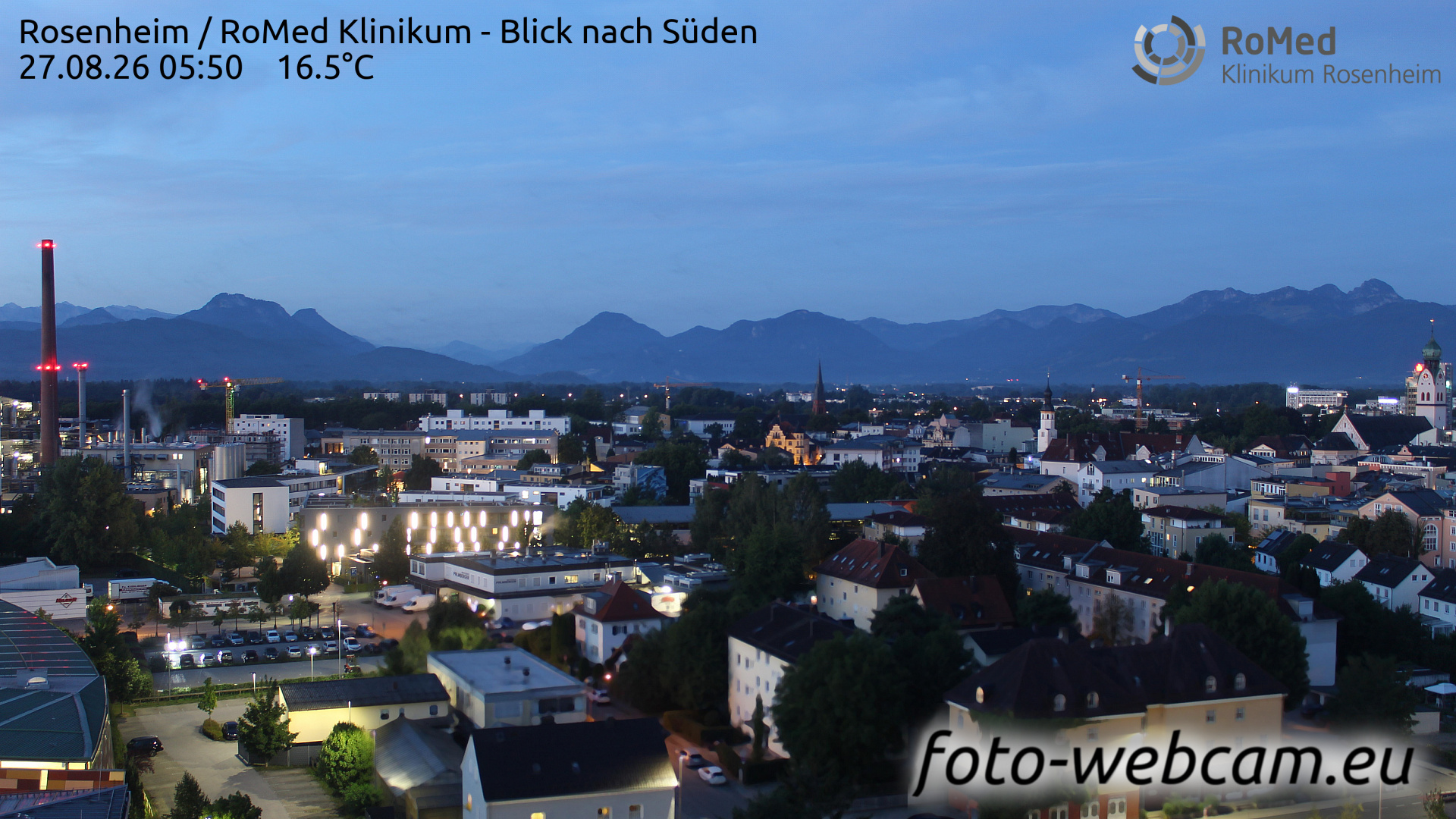 Webcam Rosenheim: HD Panorama Rosenheim