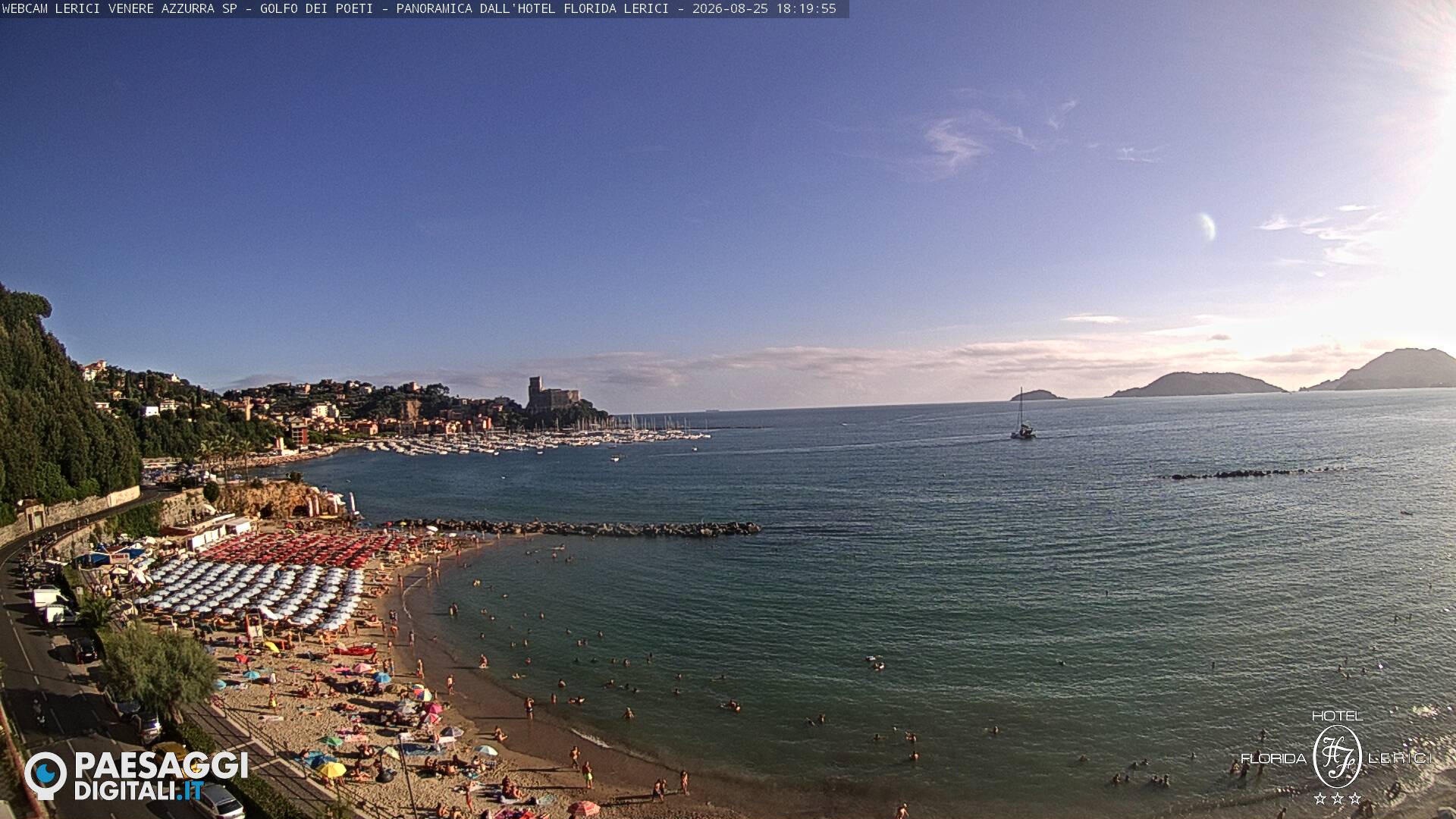 Webcam Lerici: Spiaggia Venere Azzurra