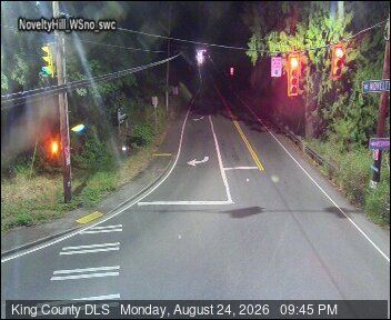 Novelty: NE - Hill Rd at West Snoqualmie Valley Road NE (Facing North)