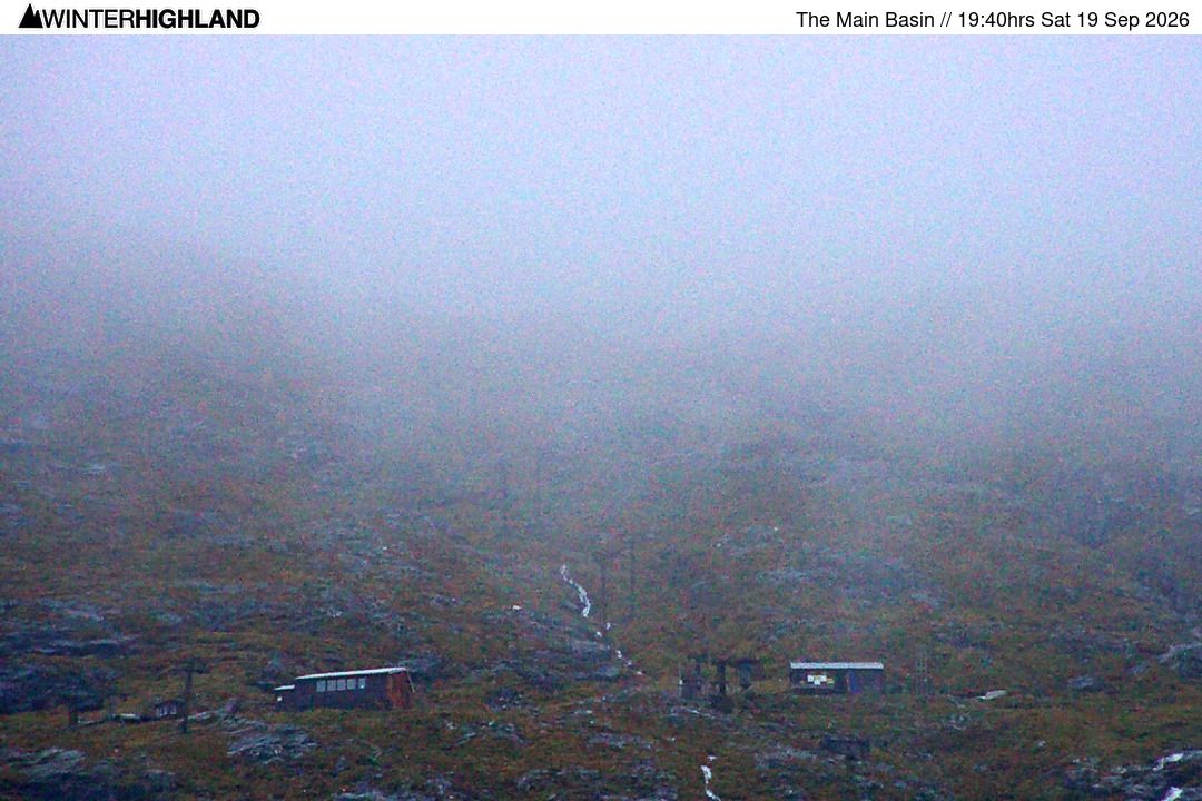 Invernessshire: Live Glencoe Ski Centre slope weather snow camera