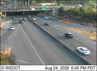 Renton: SR 167 at MP 26.4: I-405 North