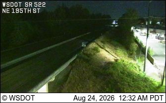 Woodinville: SR 522 at MP 12.9: NE 195th St