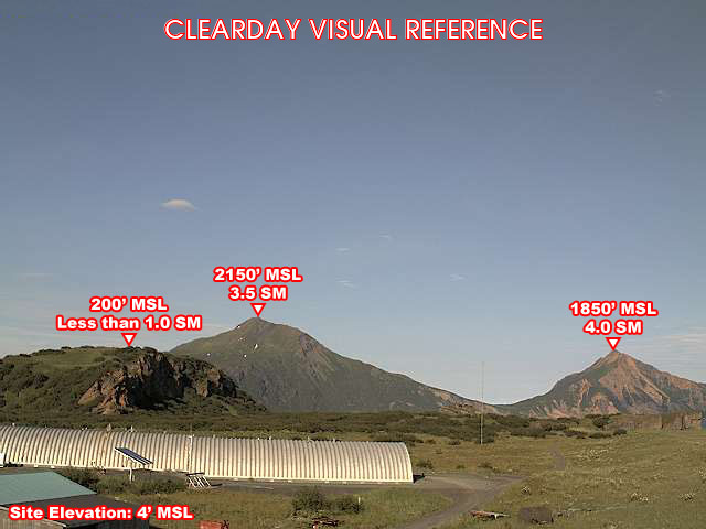 Webcam Perryville, Alaska: Perryville Airfield, View in Eastern Direction