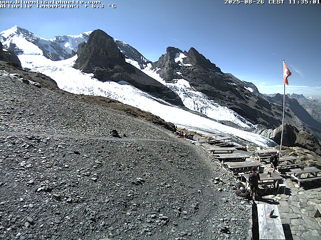 Webcam Adelboden: Weisse Frau and Blüemlisalphorn