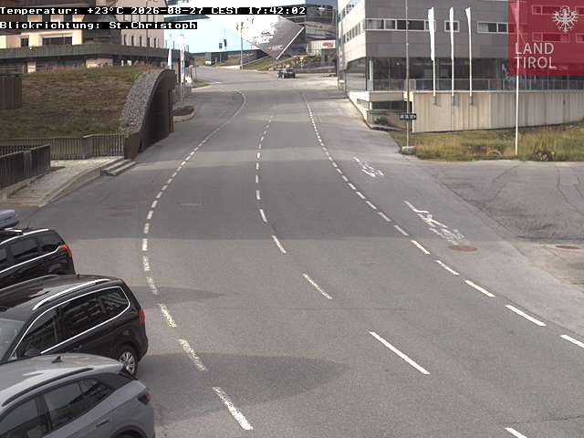 Gemeinde Sankt Anton am Arlberg: Sankt Christoph am Arlberg - Österreich: B 197 Arlbergstraße, St.Christoph Schmittentunnel Nord Blickrichtung St.Christoph