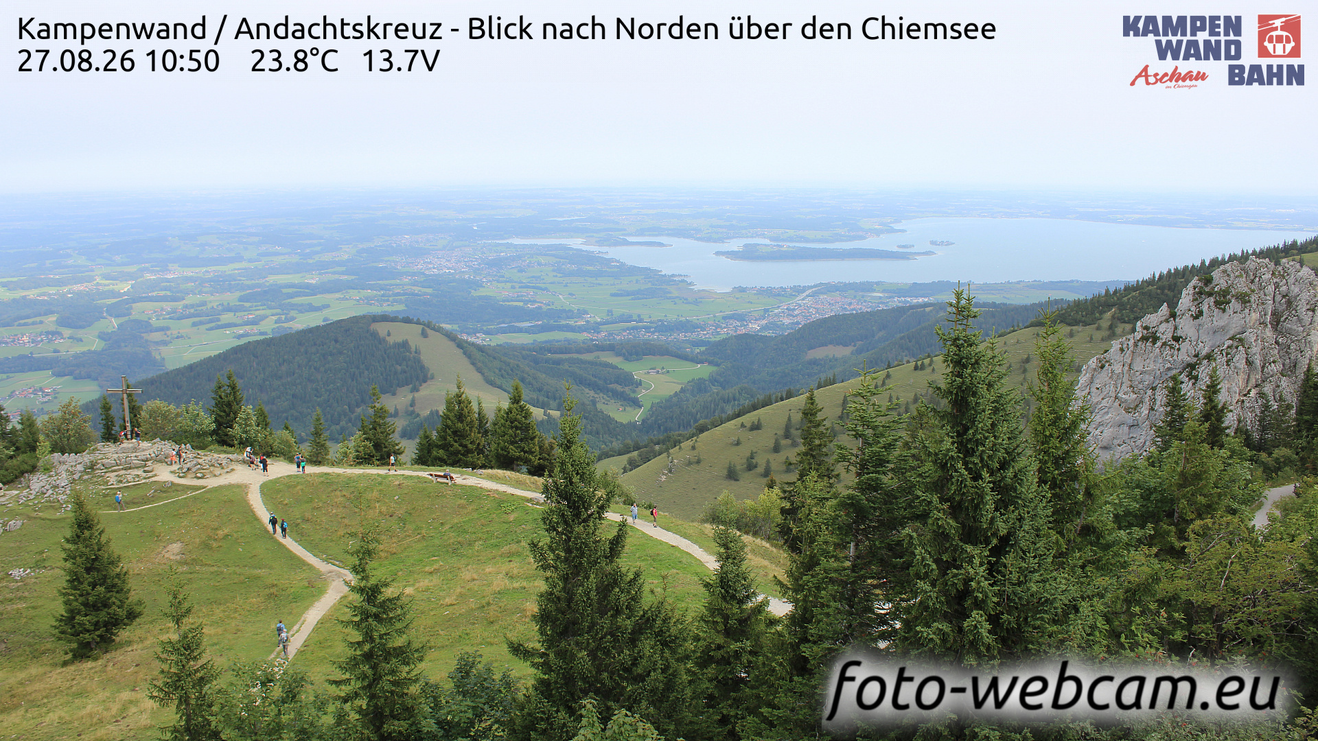 Webcam Aschau im Chiemgau: HD Panorama Kampenwand