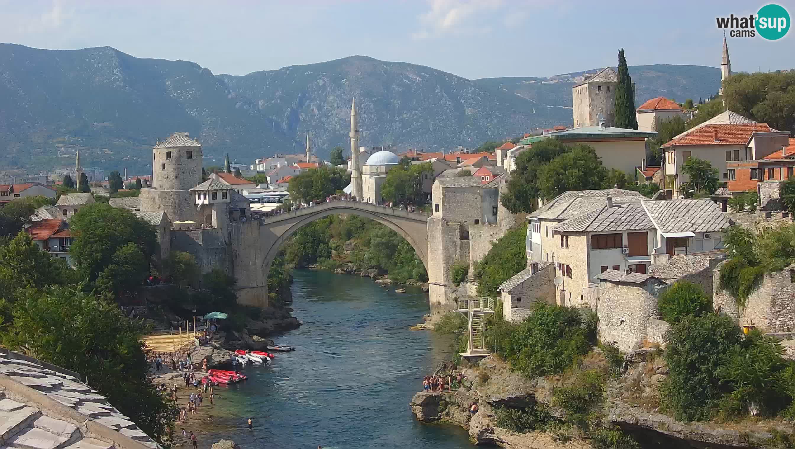 Webcam Mostar: Old Bridge and Neretva River