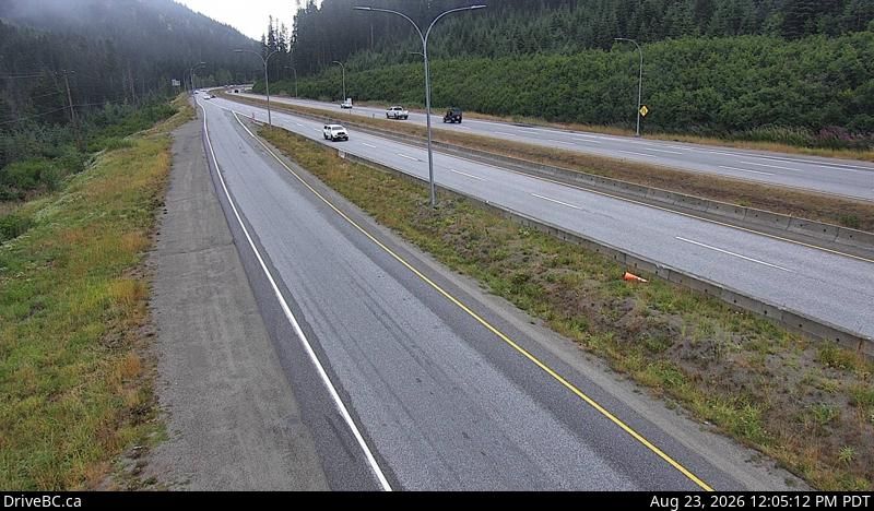 Fraser Valley Regional District › East: Hwy 5, southbound at Zopkios Rest Area, near the Coquihalla Summit, looking northeast