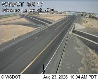 Warden › North: SR 17 at MP 50.8: Moses Lake at I-90