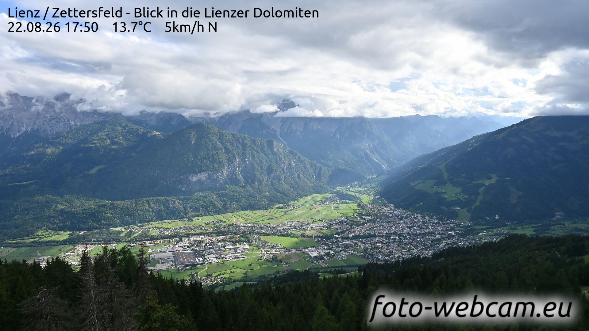 Gemeinde Thurn: Lienz - Zettersfeld - Blick in die Lienzer Dolomiten