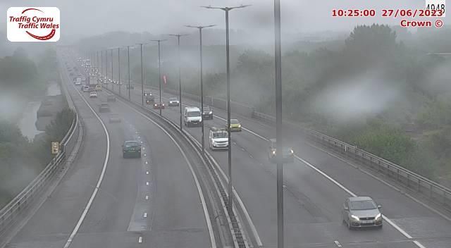 Baglan: Briton Ferry - M4 eastbound between junctions 42 and 41 (Earlswood and Pentyla)