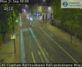 London: A3 Clapham Rd/Stockwell Rd/Landsdowne Way