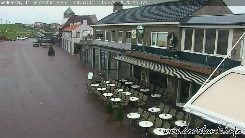 Webcam Zoutelande: Livestream Town Center