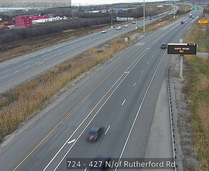 Vaughan: Highway 427 North of Rutherford Road