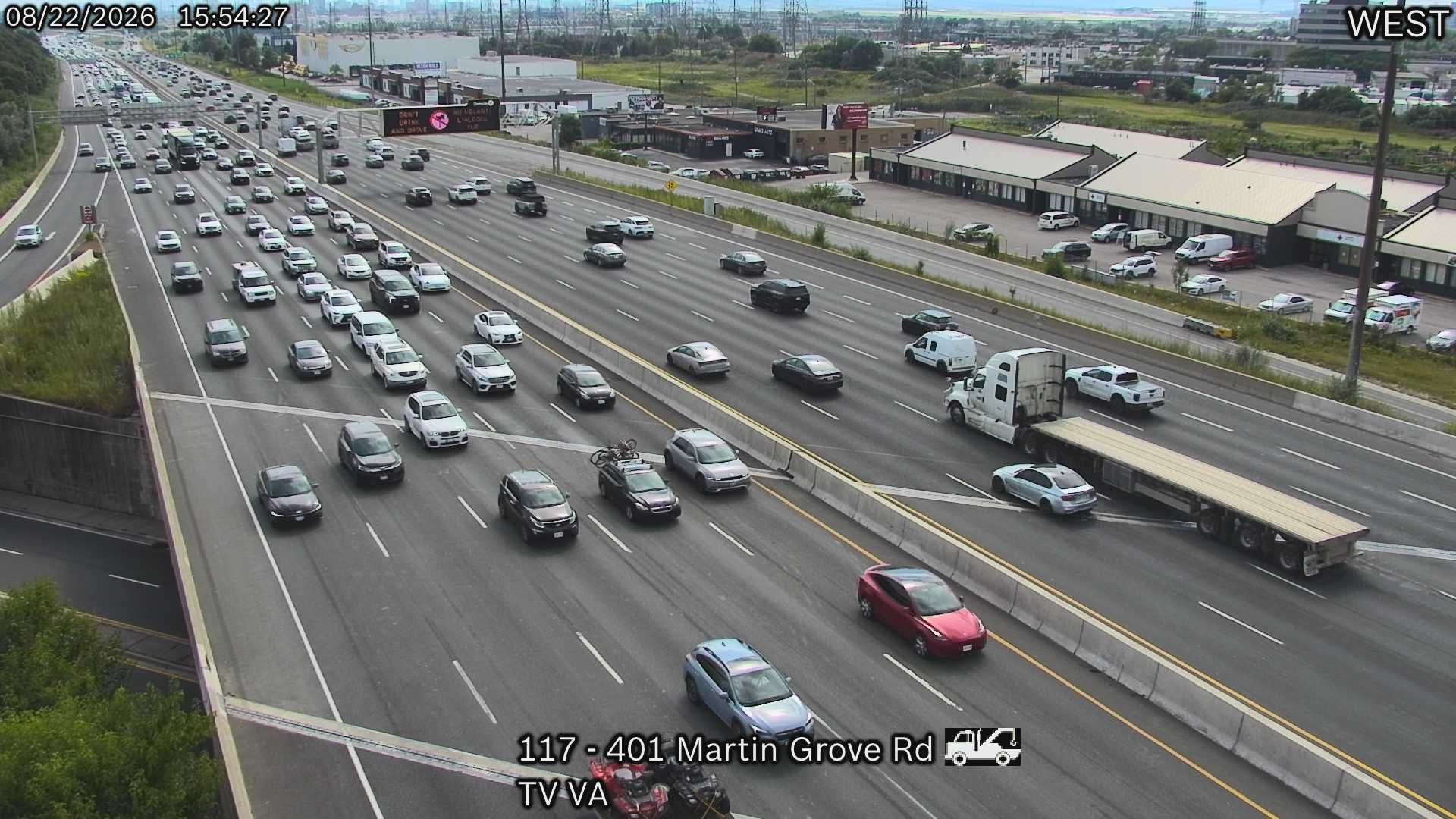 Etobicoke: Highway 401 near Martin Grove Road