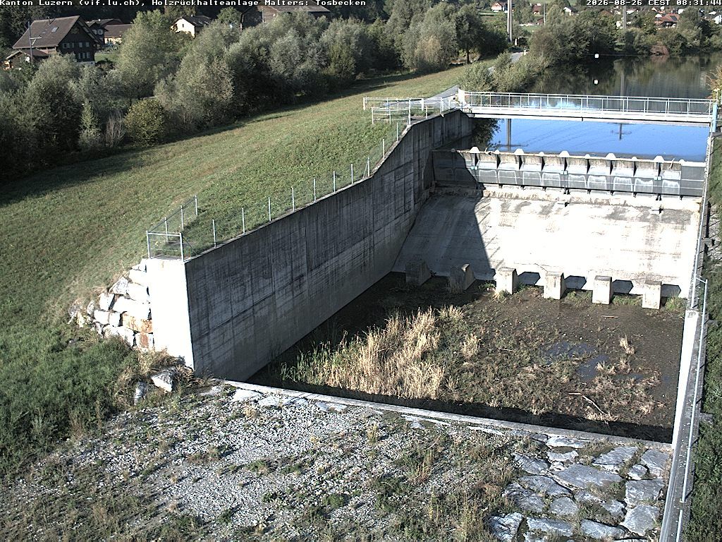 Malters: Tosbecken Holzrückhalt