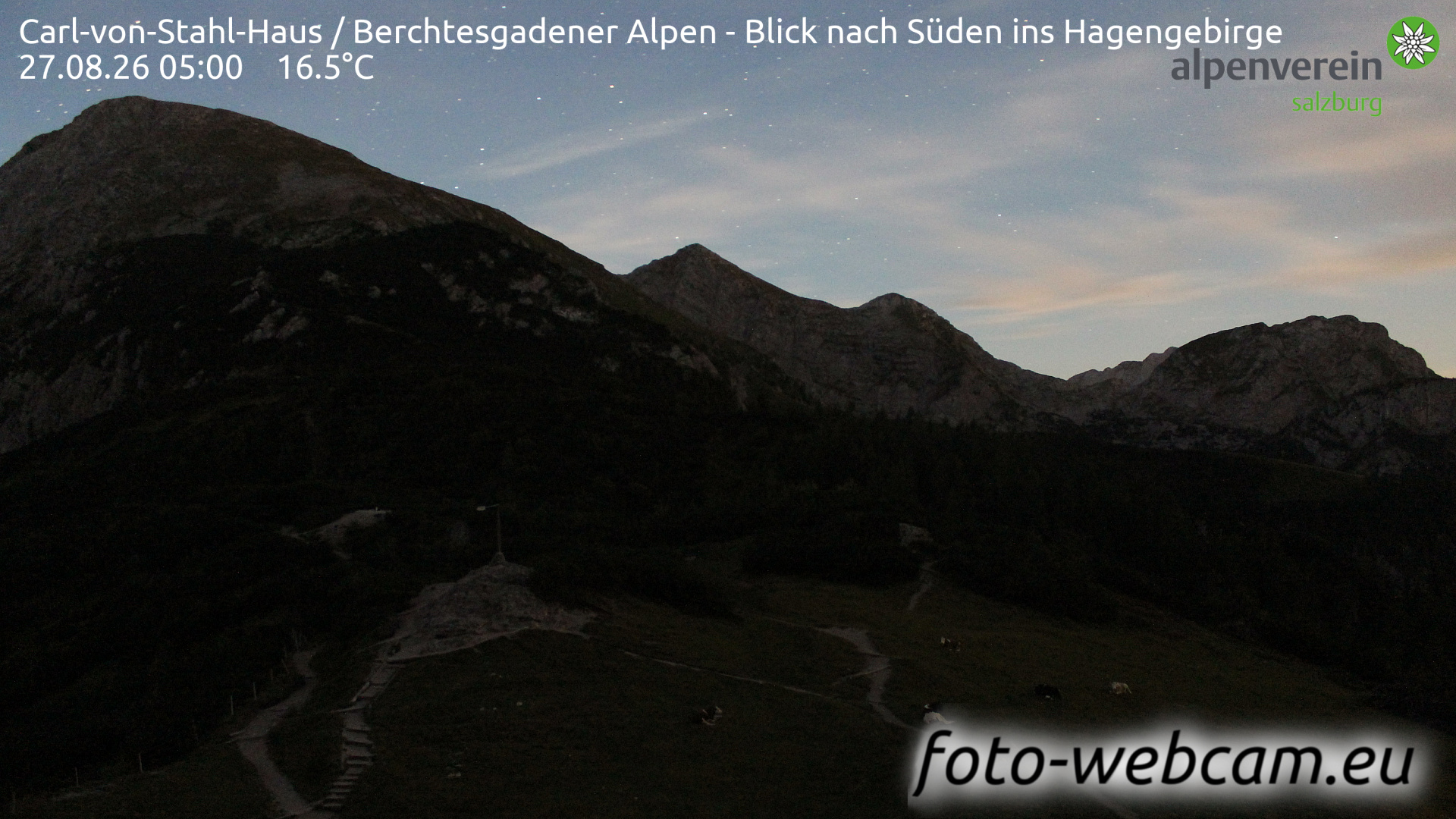 Webcam Golling an der Salzach: HD Panorama Carl-von-Stahl-Haus