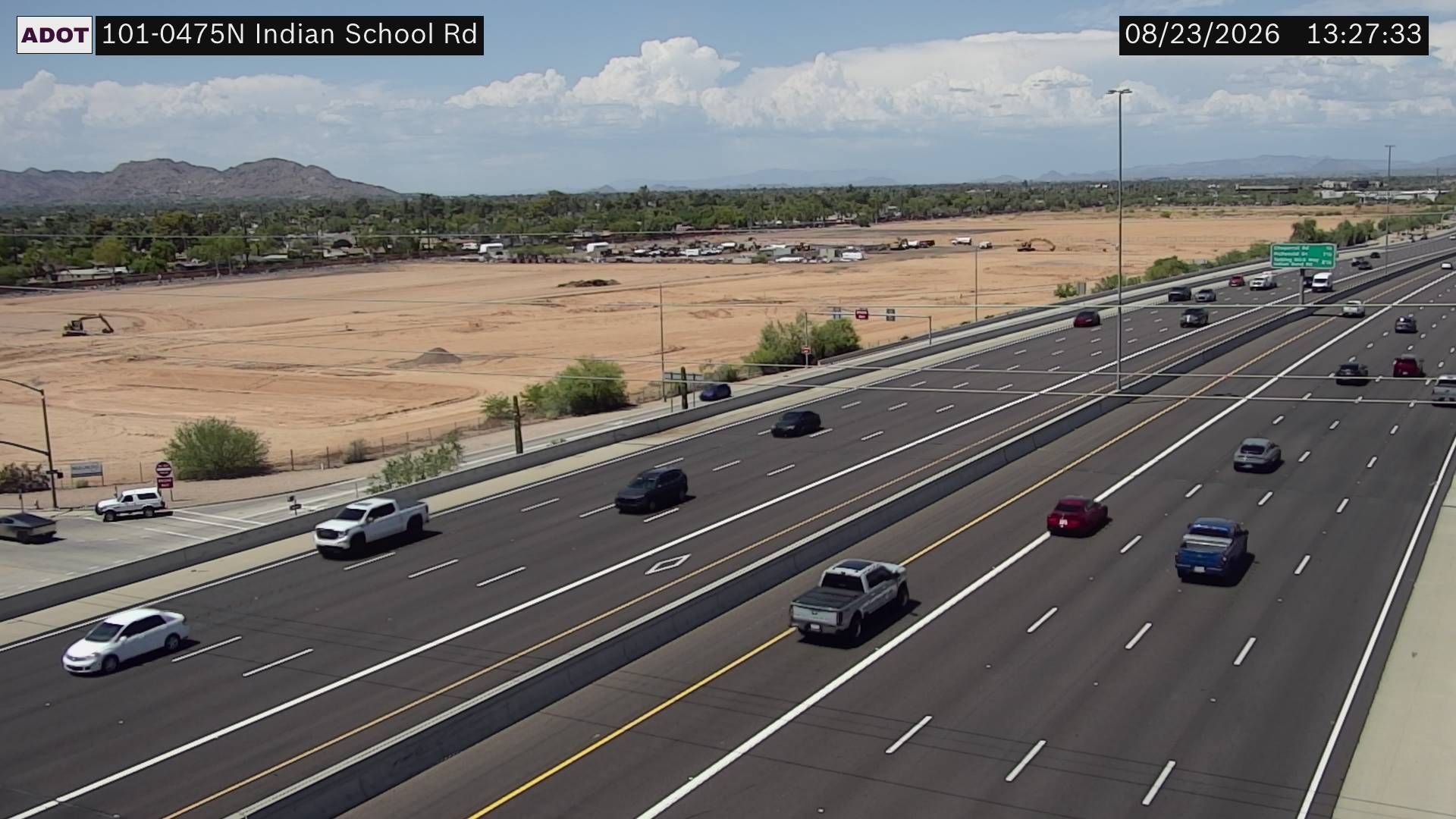 Scottsdale › North: I-101 NB 47.50 @Indian School Rd