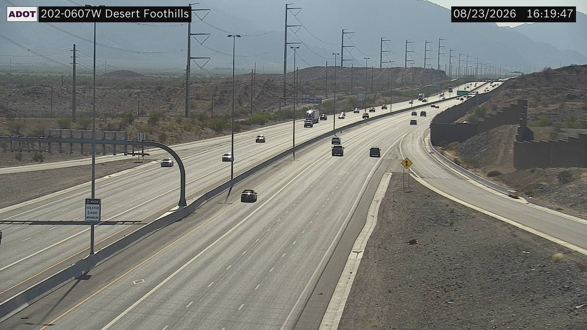 Phoenix › West: SR-202 WB 60.70 @Desert Foothills