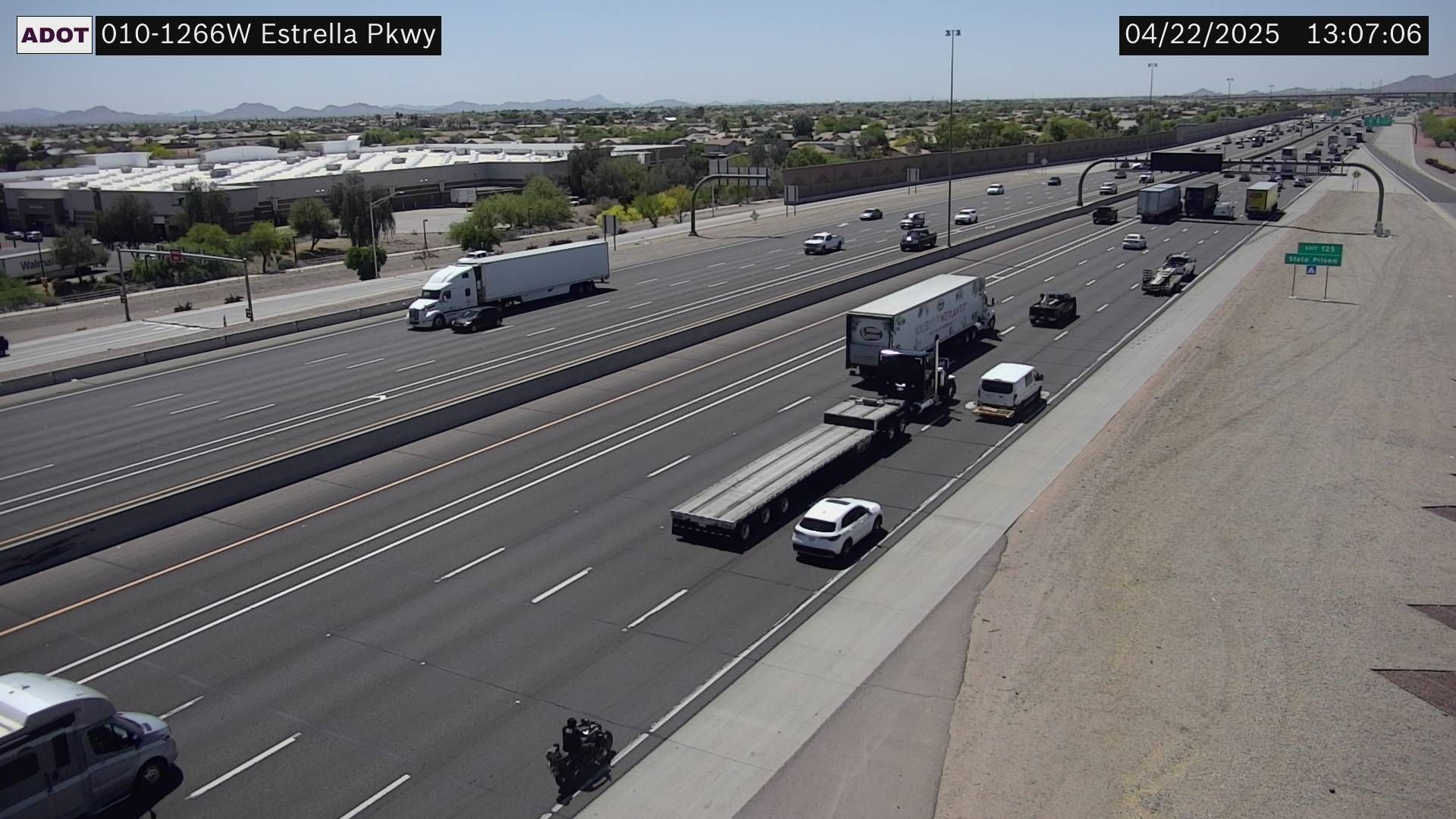 Goodyear › West: I-10 WB 126.68 @Estrella