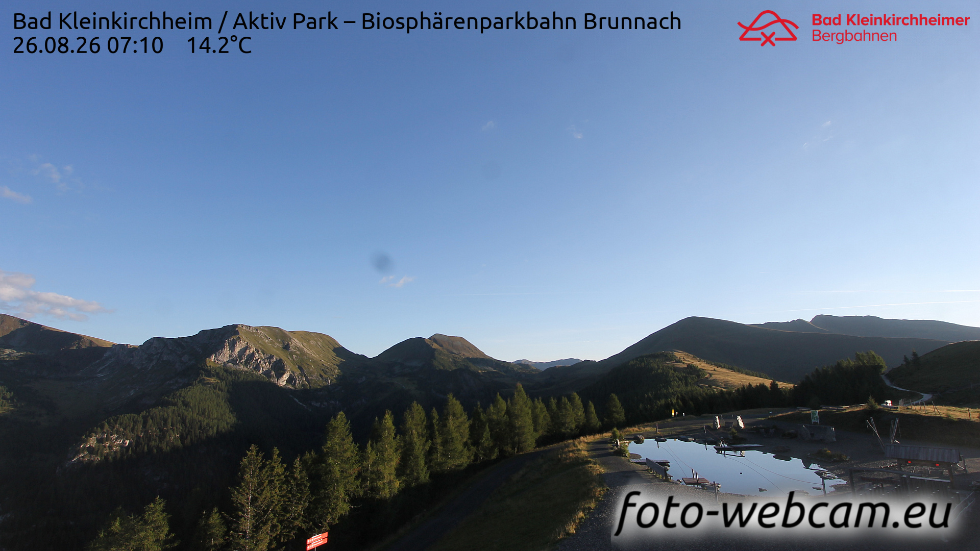 Webcam Bad Kleinkirchheim: HD Panorama BKK - Brunnach Nord
