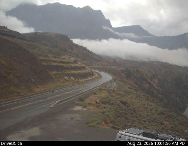 Lillooet › South-West: Hwy 99, near Fountain Slide, about 15 km north of - looking southwest