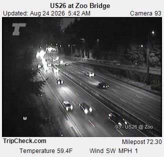 Portland: US26 at Zoo Bridge