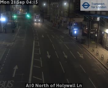 City of London: A10 North of Holywell Ln