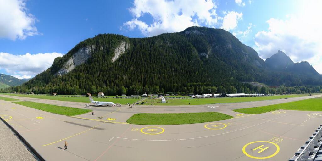 Webcam Gstaad: roundshot 210° Panorama Gstaad Airport