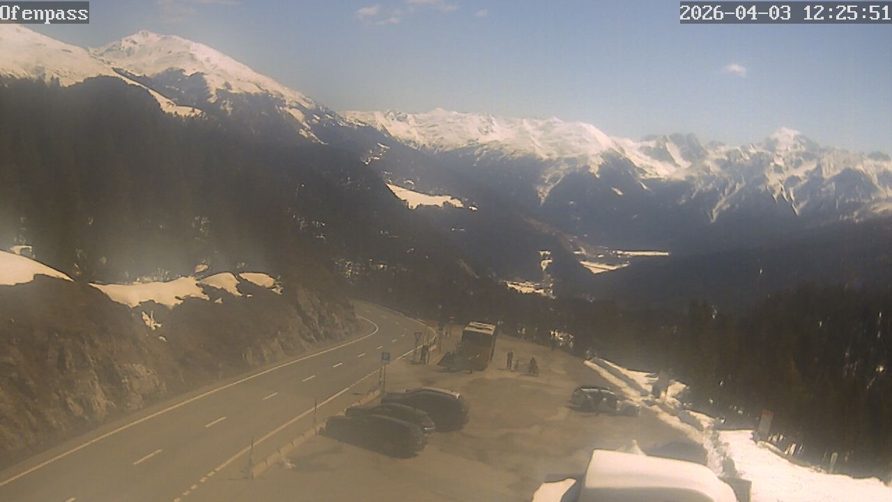 Val Mustair: Ofenpass - Fuorn - PASSO del FORNO<br>Situazione al passo del Forno