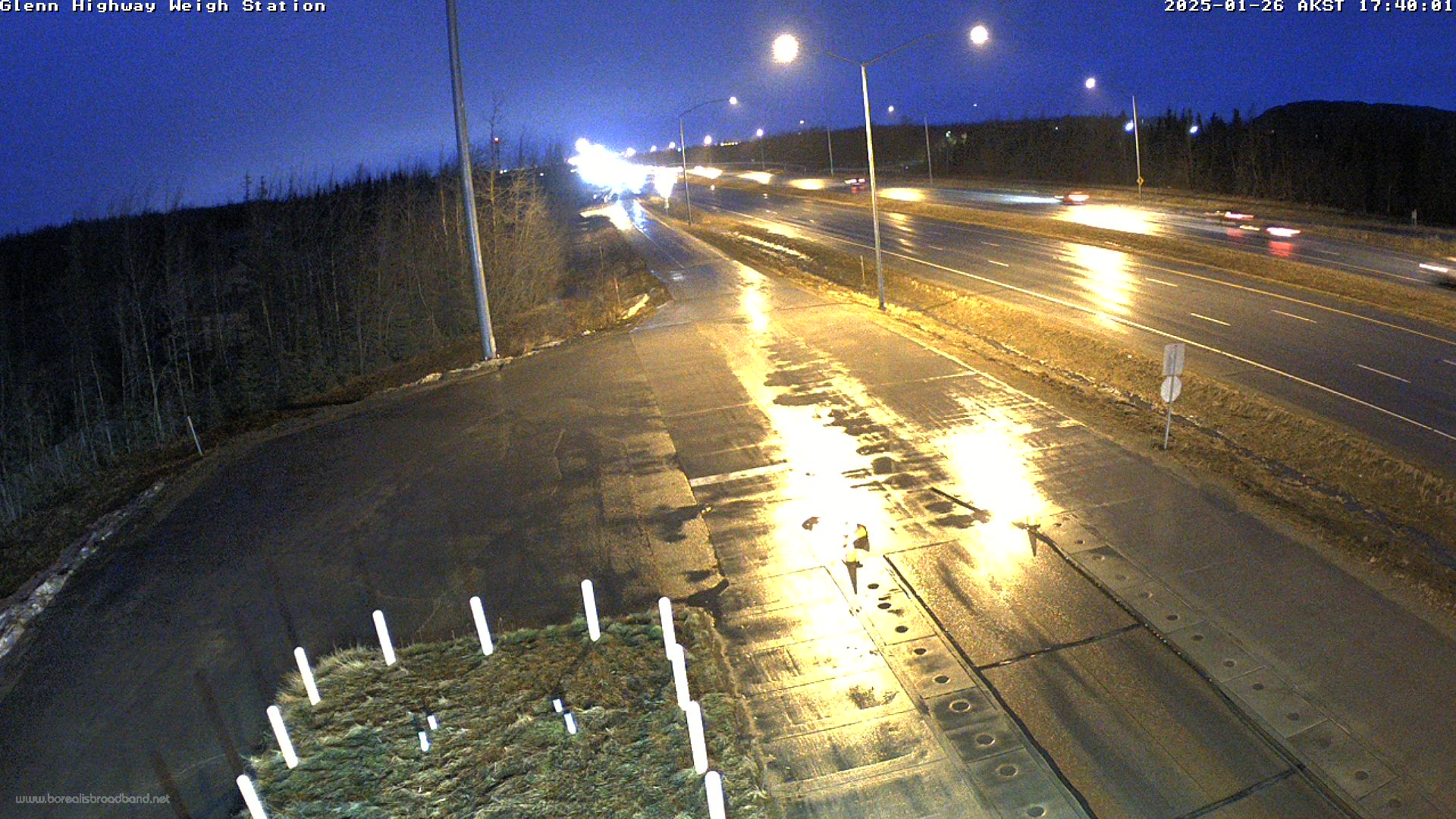 Webcam Anchorage, Alaska: Glenn Highway Weigh Station