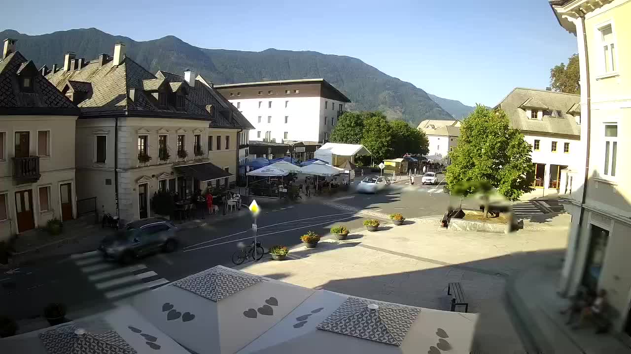Webcam Bovec: Main Square in Bovec