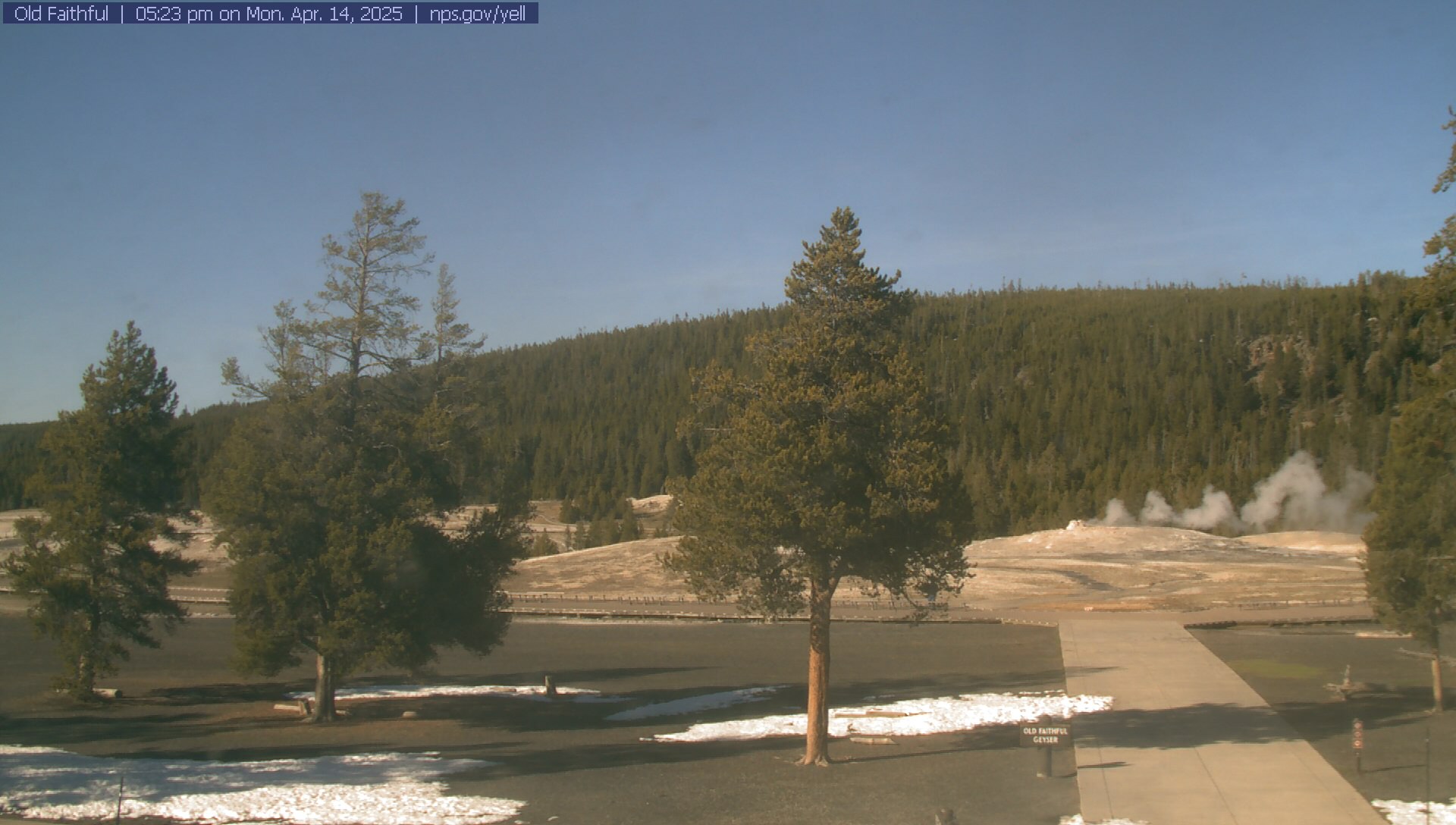 Webcam Old Faithful, Wyoming: Old Faithful Geyser