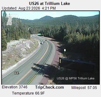 Government Camp: US26 at Trillium Lake