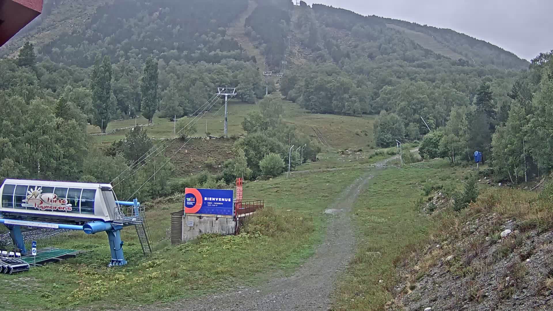 Webcam Porté-Puymorens: Départ Télésiège Estagnol