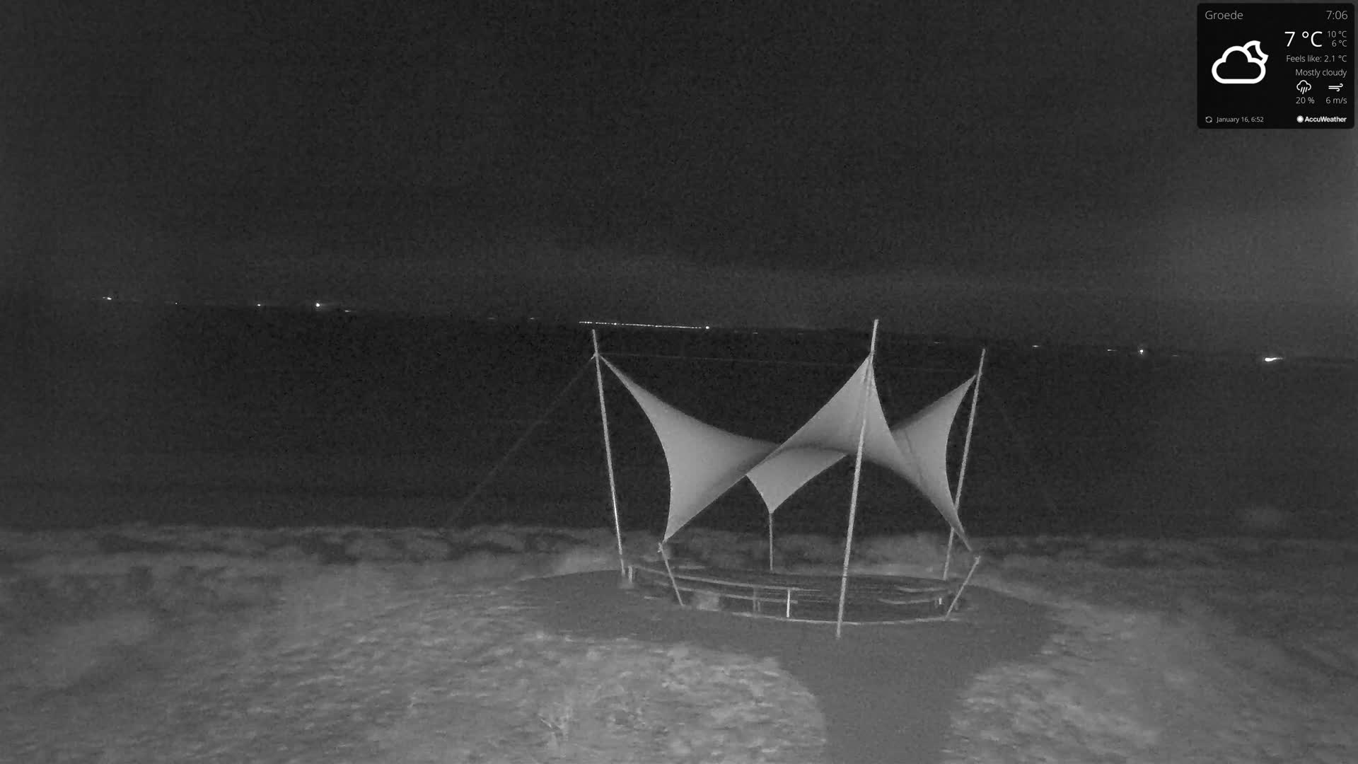 Webcam Groede: Strandcamping Groede