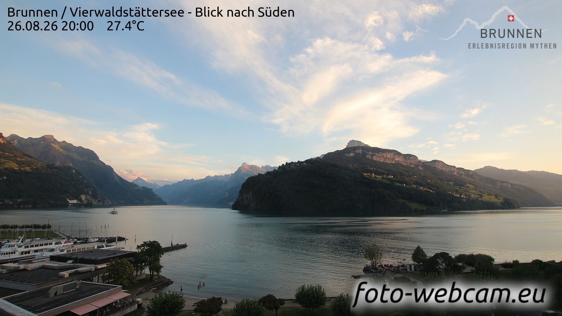 Ingenbohl: Brunnen - Vierwaldstättersee - Blick nach Süden