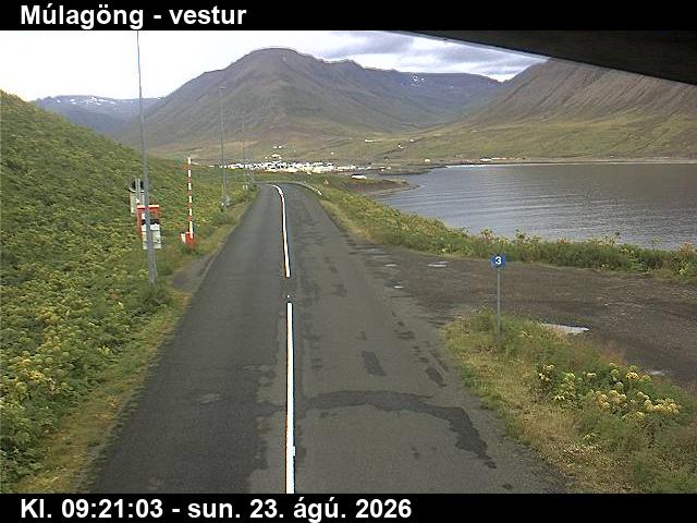Webcam Ólafsfjörður: Múlagöng View towards Ólafsfjörður